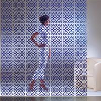 VedoNonVedo Versailles élément décoratif pour meubler et diviser les espaces - Bleu transparente 2